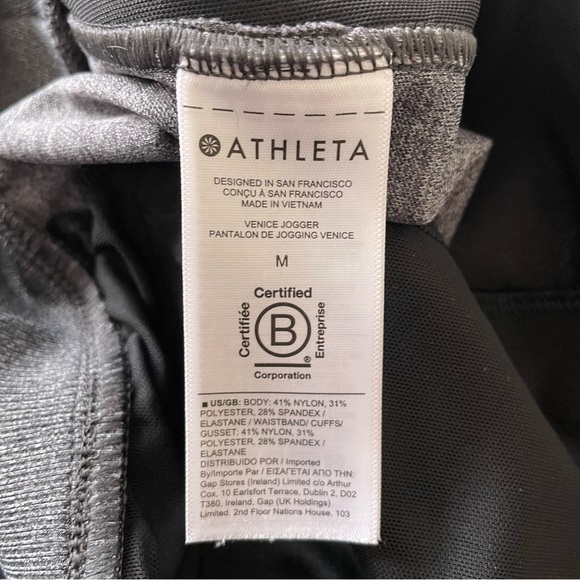 Athleta Heather Gray SCULPTEK Venice Mid Rise Jogger Pants 597888 EUC Size M - Picture 10 of 12